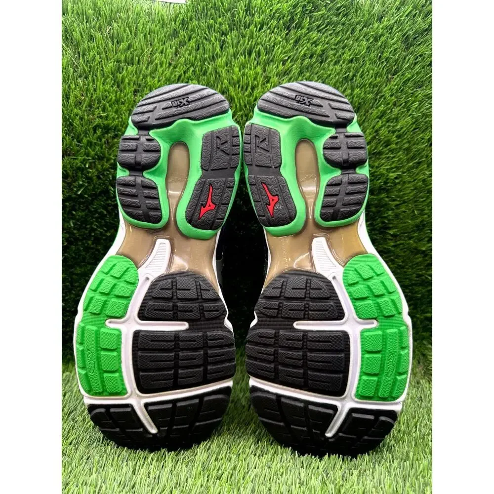 Mizuno Wave Rider 18 J1GC150403 Athletic Sneaker Men's 9.5 Black Mesh Running